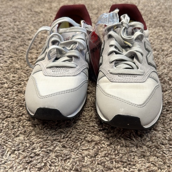 New Balance X Figs 996 Shoes Light Gray and Maroon Sneakers size 8 - Picture 4 of 10
